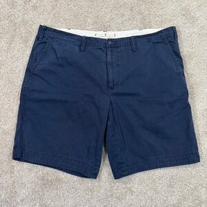 Polo Ralph Lauren Chino Shorts Mens 44B Navy Blue Classic Fit Cotton Pony Casual